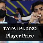 TATA IPL 2022 Player Price