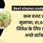 Best shares under ₹1,000