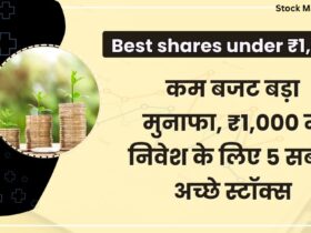 Best shares under ₹1,000