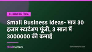 Small Business Ideas- मात्र 30 हजार स्टार्टअप पूंजी, 3 साल में 3000000 की कमाई