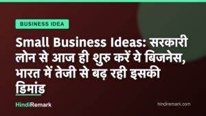 Small Business Ideas: सरकारी लोन से आज ही शुरु करें ये बिजनेस, भारत में तेजी से बढ़ रही इसकी डिमांड