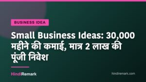 Small Business Ideas: 30,000 महीने की कमाई, मात्र 2 लाख की पूंजी निवेश