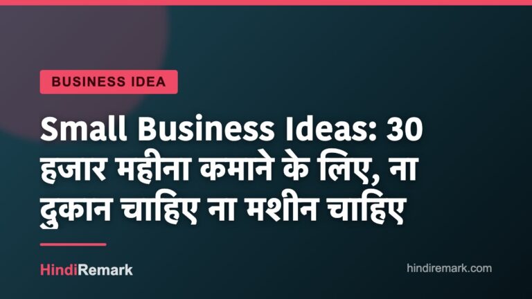 Small Business Ideas: 30 हजार महीना कमाने के लिए, ना दुकान चाहिए ना मशीन चाहिए
