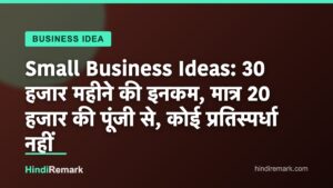 Small Business Ideas: 30 हजार महीने की इनकम, मात्र 20 हजार की पूंजी से, कोई प्रतिस्पर्धा नहीं